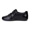 Bilde av Ecco Soft 2.0 Velcro – svart komfortsko til dame