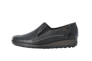 Bilde av Rieker mokkasin med Tex - Dame (svart)