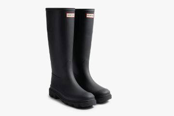 HUNTER DOWNPOUR TALL BOOT SVART