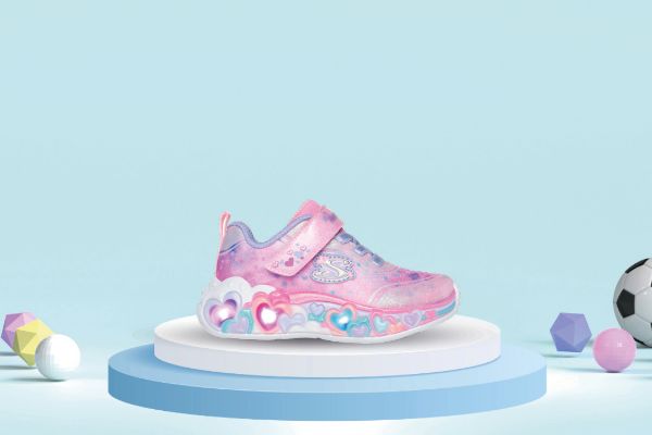 Bilde av skechers heart blinkesko