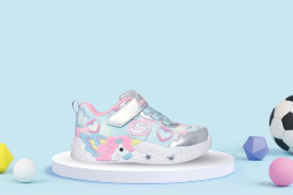 Bilde av Skechers Unicorn Charmer Lights - blinkesko Barn (Sølv)