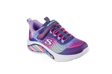 Bilde av Skechers S-Lights Rainbow – Blinkesko Barn (lilla/multi)