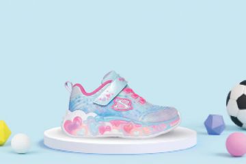 Bilde av Skechers S-Lights: Eternal Heart Lights – Joggesko Barn (lyseblå)