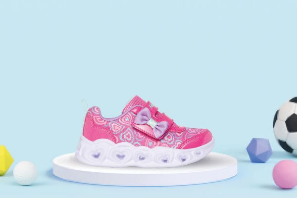 Bilde av Skechers Heart Lights – Boogie Land - Joggesko (Rosa)