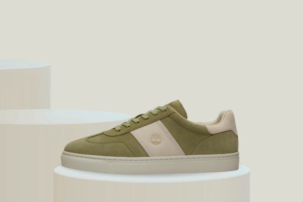 Timberland Lisbon Street Trainer sneaker til herre i lys grønn og beige