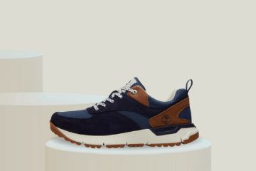 Timberland Voyager Park komfort sneaker til herre i blå med brune detaljer