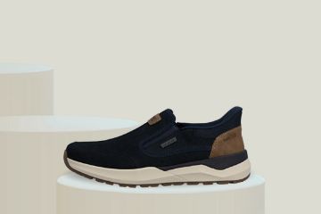 Rieker Ready2Go 06052-14 slip-on herresko i blå