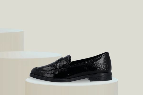 Rieker 46254-00 loafer dame i sort