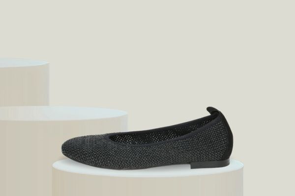 Caprice ballerina damesko i sort