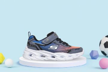 Bilde av Skechers S-Lights: Vortex 3.0 – Blinkesko Barn (blå/orange)