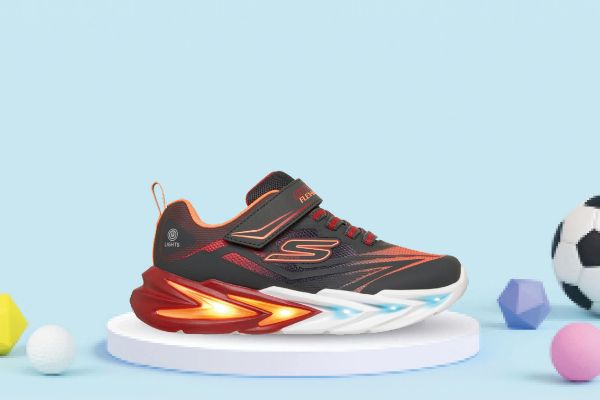 Bilde av Skechers S-Lights: Flex-Glow Ultra – Blinkesko Barn (Grå)