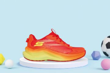 Skechers Ascender Stable-Pacer joggesko til junior i oransje