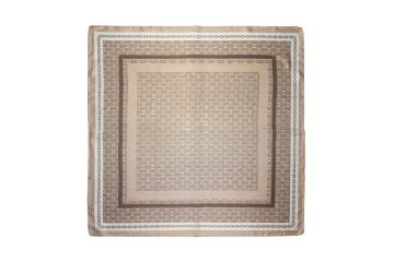 IntexScandia småmønstret skjerf 70x70 i beige