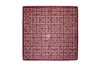 IntexScandia skjerf med mønster 65x65 i vinrød