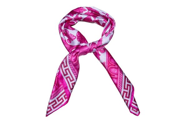 IntexScandia paisleymønstret skjerf 70x70 i rosa