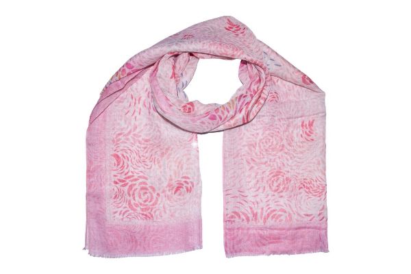 IntexScandia mønstret skjerf 90x190 i rosa