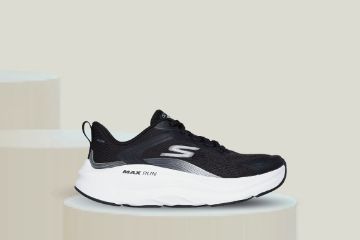 Skechers Max Run Pacewave løpesko black white