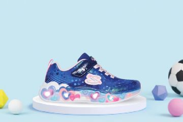 Bilde av Skechers S-Lights: Eternal Heart Lights – Blinkesko Barn (blålilla)