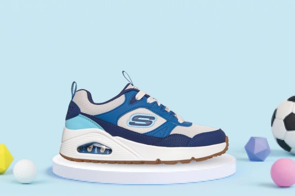 Skechers UNO Retro sneakers junior blå hvit
