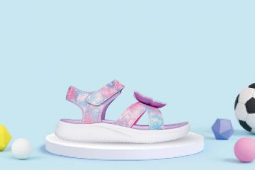 Skechers Jumpsters Butterfly Brights barnesandal lilla med sommerfugl