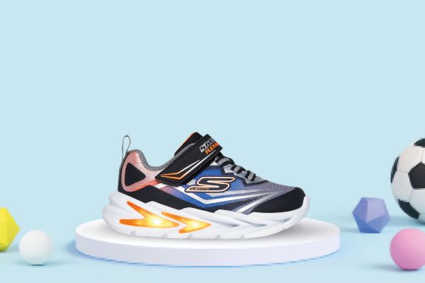 Skechers Flex-Glow Ultra blinkesko barn sort