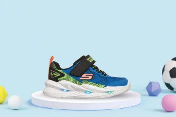 Skechers Meteor-Lights 2.0 blinkesko barn blå