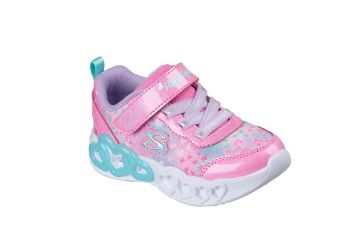 Skechers Infinite Heart Lights Heart Jewels blinkesko toddler rosa