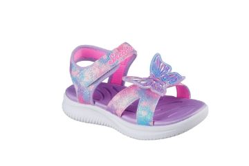 Skechers Jumpsters Butterfly Brights barnesandal lilla med sommerfugl