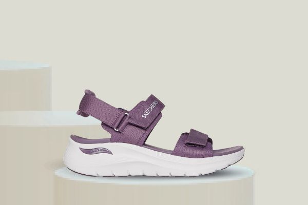 Skechers Arch Fit damesandal plum