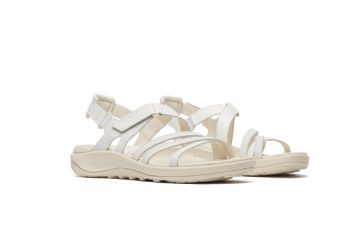 Merrell Harbor Backstrap damesandal hvit komfortabel skinnsandal sommer