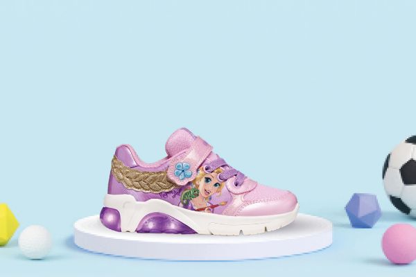 Bilde av Geox Fadinlight Girl Disney Princess - Rosa blinkesko til barn 