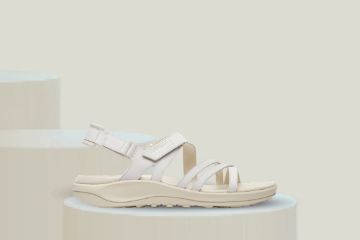 Merrell Harbor Backstrap damesandal hvit komfortabel skinnsandal sommer