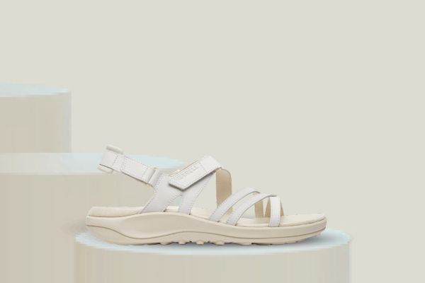 Merrell Harbor Backstrap damesandal hvit komfortabel skinnsandal sommer