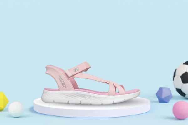 Skechers GO WALK Flex sandal barn rosa Slip-ins komfortabel sommer sandal