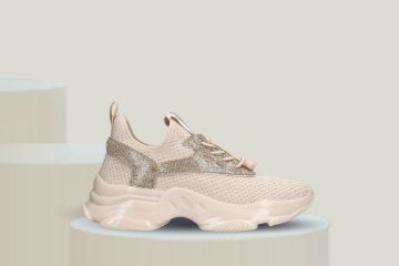 Steve Madden Match-Re dame sand pearl sneaker med dekorative detaljer