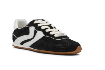 Steve Madden Abbi-SM dame sneakers sort semsket skinn klassisk design