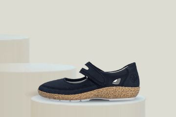 Bilde av rieker ballerina - Dame (blå)