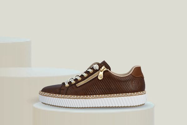 Bilde av rieker sneakers - Dame (brun)