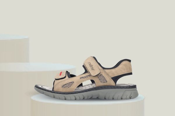 Bilde av rieker sportsandal - Herre (beige)