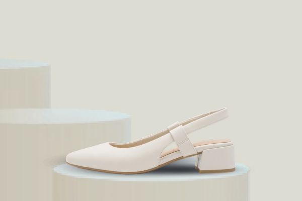 Bilde av marco tozzi sling pumps - Dame (krem)