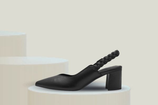 Bilde av marco tozzi sling pumps - Dame (svart)