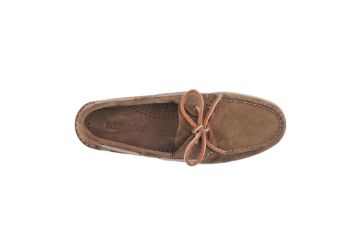 Sebago Docksides seilersko til herre i brun nubuck skinn med klassisk design og godt grep
