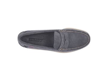 Sebago Dan Boat loafer til herre i blå semsket skinn med klassisk design og god komfort