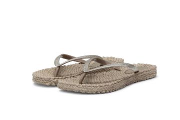 Ilse Jacobsen Cheerful01 flip-flop til dame i fargen Atmosphere med glitterremmer 