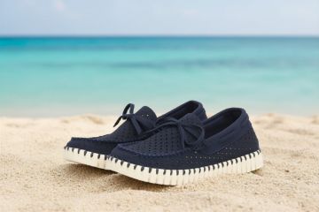 Ilse Jacobsen Tulip Sailor Shoe damesko i mørk blå