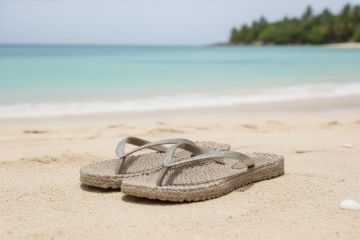 Ilse Jacobsen Cheerful01 flip-flop til dame i fargen Atmosphere med glitterremmer 