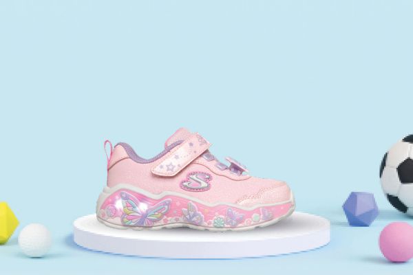 Bilde av Skechers S-Lights: Lil Butterfly Bliss – Barn (rosa)