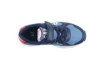 GAP San Francisco Kids sneakers barn blå med borrelås elastiske lisser og sporty lett såle