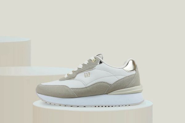 GAP Concord sneakers dame i sandfarge med hvit såle og moderne komfortabel design