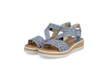 Rieker sandal dame indigo V4150-14